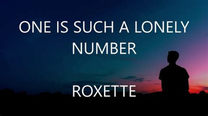 1 is a lonely number lyrics