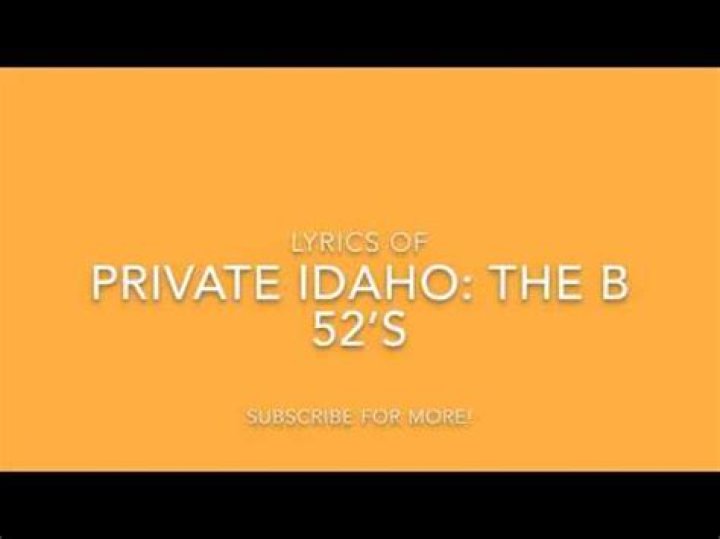 52s private idaho lyrics