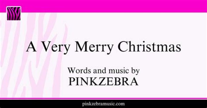 A very merry christmas pink zebra lyrics