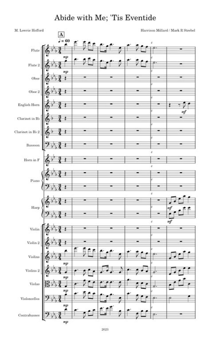 ABIDE WITH ME TIS EVENTIDE CHORDS by Daniel Beck