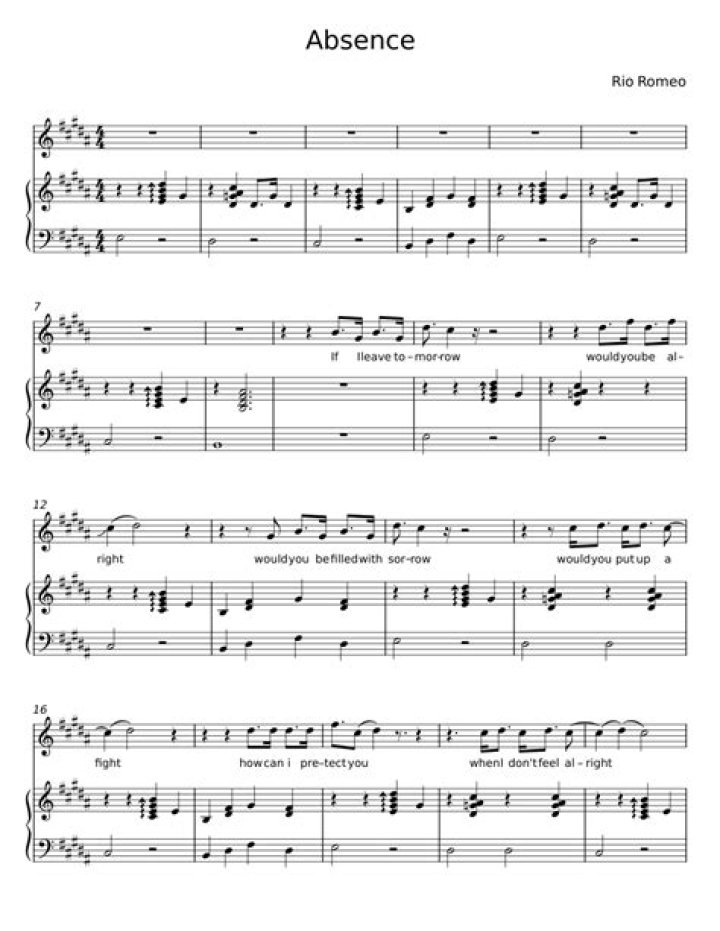 ABSENCE CHORDS by Rio Romeo