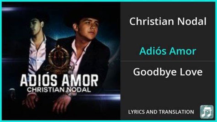 Adios amor translation lyrics