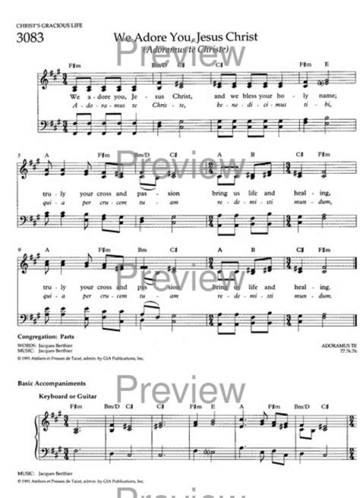 Adoramus te christ lyrics