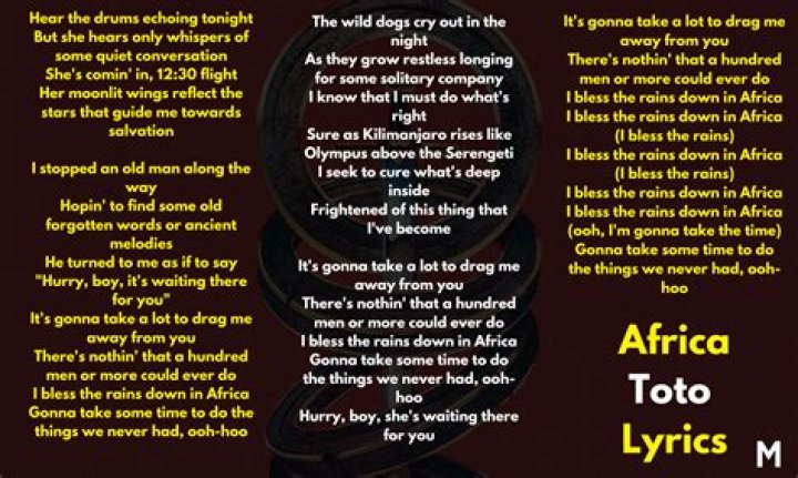 Africa song lyrics