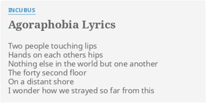 Agoraphobia lyrics