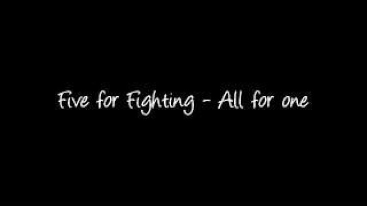 ALL FOR ONE CHORDS by Five for Fighting