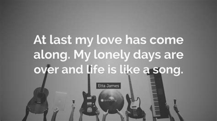All my lonely days are over lyrics