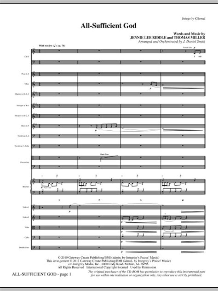 All sufficient god by min priscilla lyrics