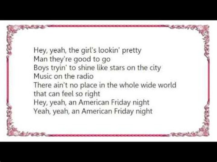 American friday night lyrics