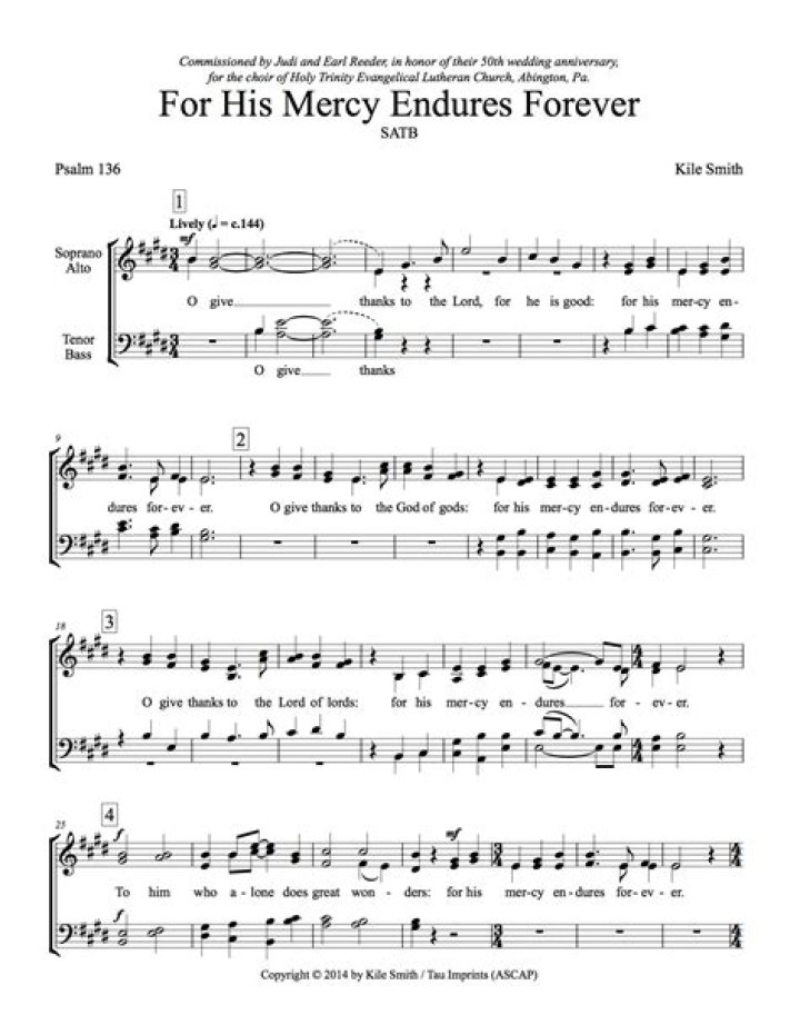 And chords for the lord is good and his mercy endures forever lyrics