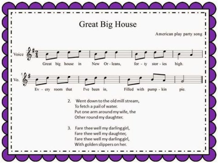 And will live in a great big house lyrics