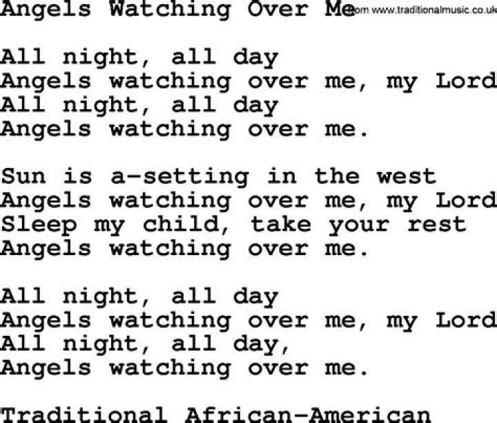Angels watching over me lyrics