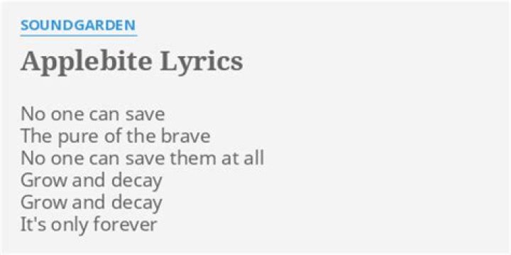 Applebite lyrics