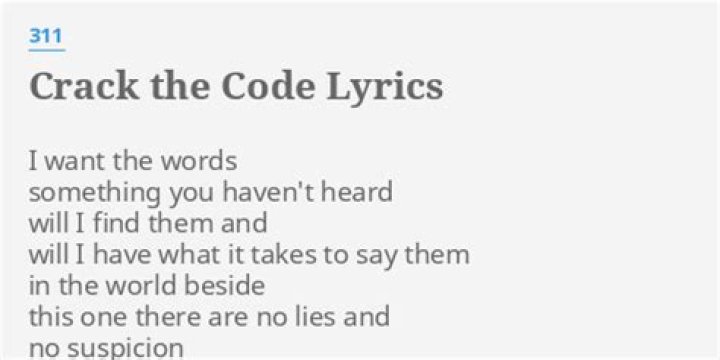 Babylon’s can’t crack the code lyrics