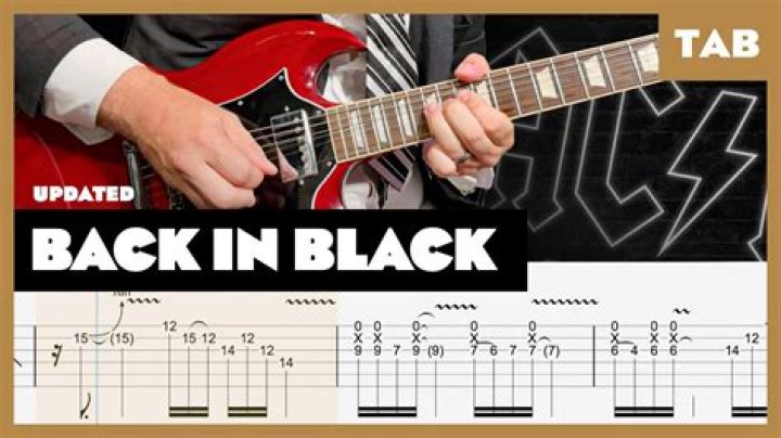 BACK IN BLACK CHORDS by AC/DC