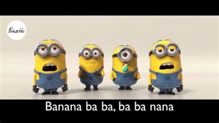Banana song by minions lyrics