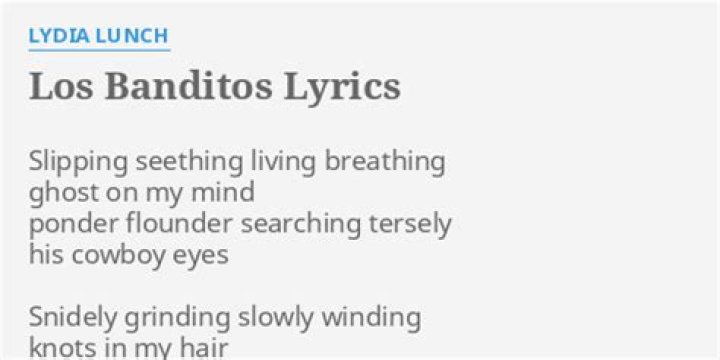 Banditos lyrics