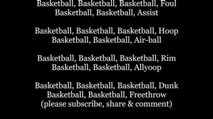 Basketball rap lyrics
