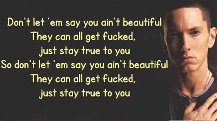 Beautiful eminem lyrics