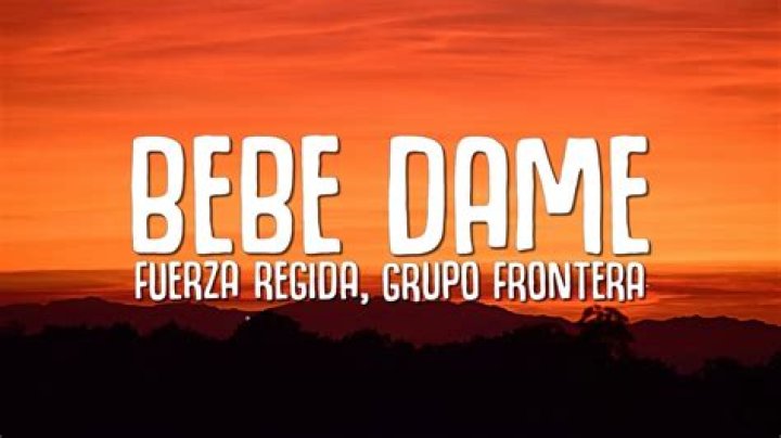 Bebe dame fuerza lyrics