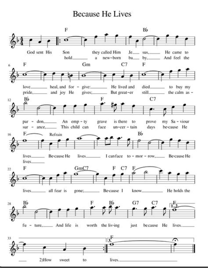 Because he lives hymn in yoruba lyrics