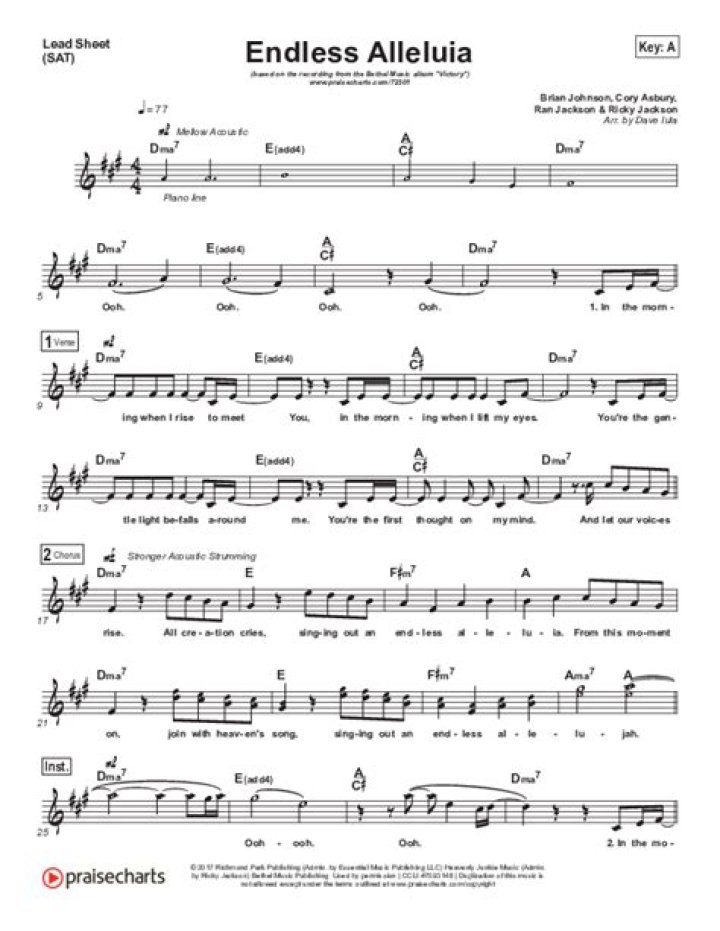 Bethel Music – Endless Alleluia Lyrics