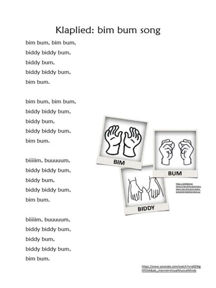 Biddy bum biddy bum lyrics