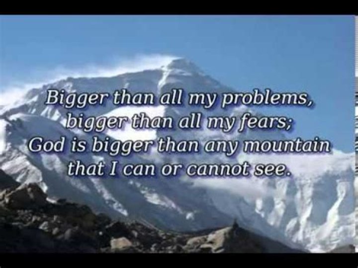 Bigger than any problem lyrics