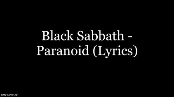 Black Sabbath – Paranoid Lyrics