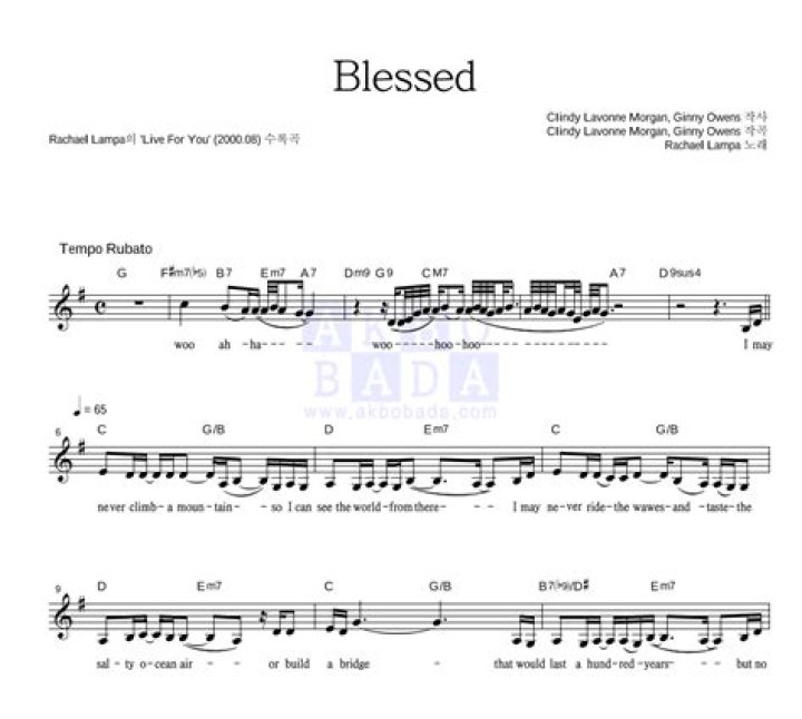 BLESSED CHORDS by Rachael Lampa