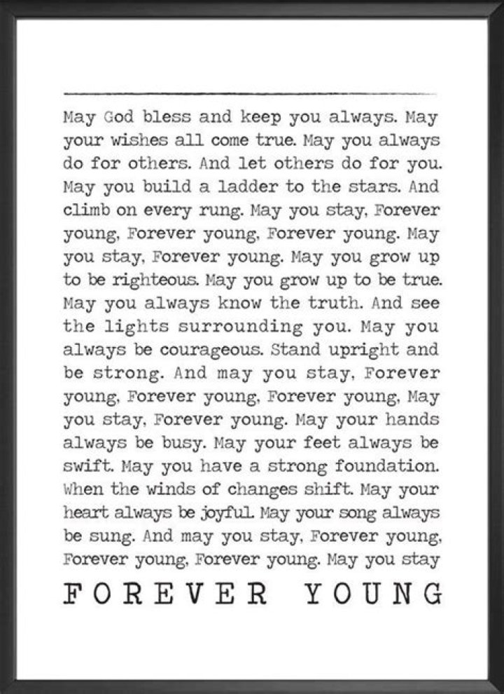 Bob Dylan – Forever Young Lyrics