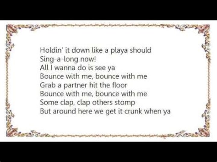 Bounce with me lyrics