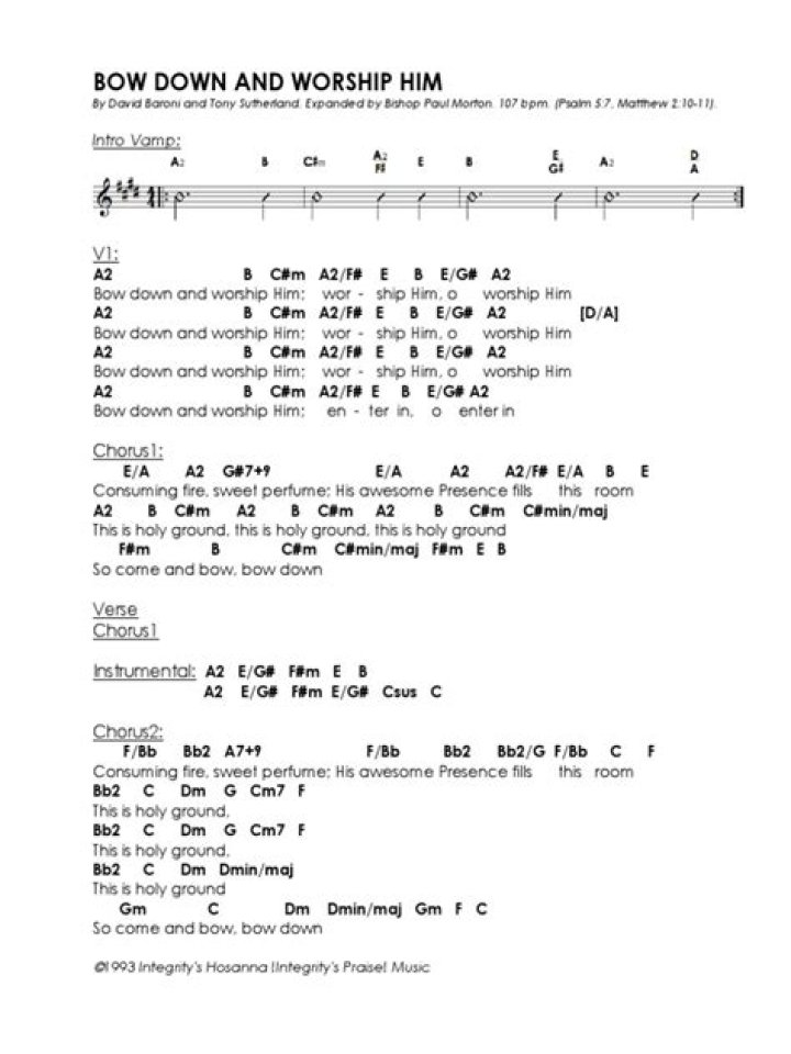 Bow down and worship him lyrics lyrics