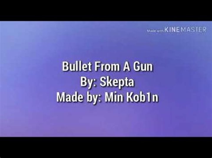 Bullet from a gun lyrics