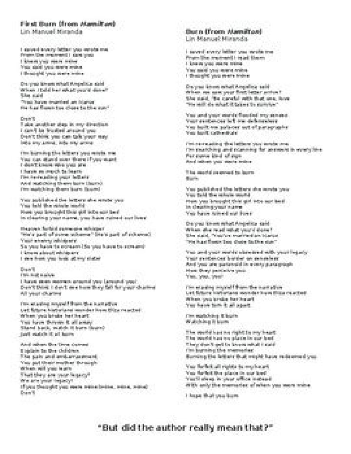 Burn eyedeas lyrics