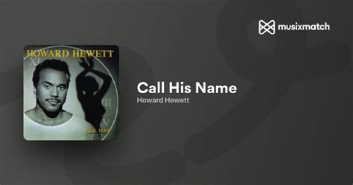Call his name howard hewett lyrics