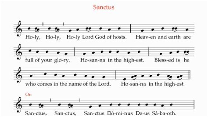 Catholic sanctus lyrics
