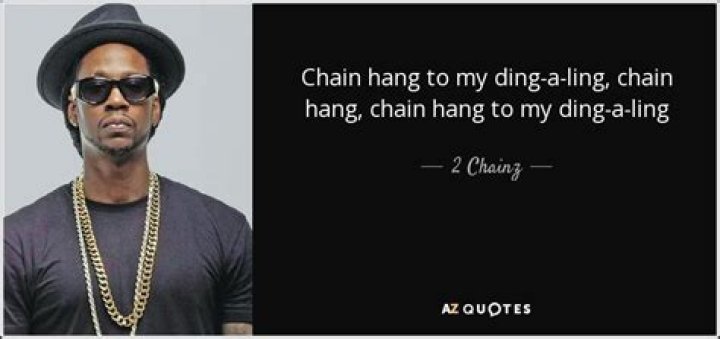 Chain hang on my ding a ling lyrics