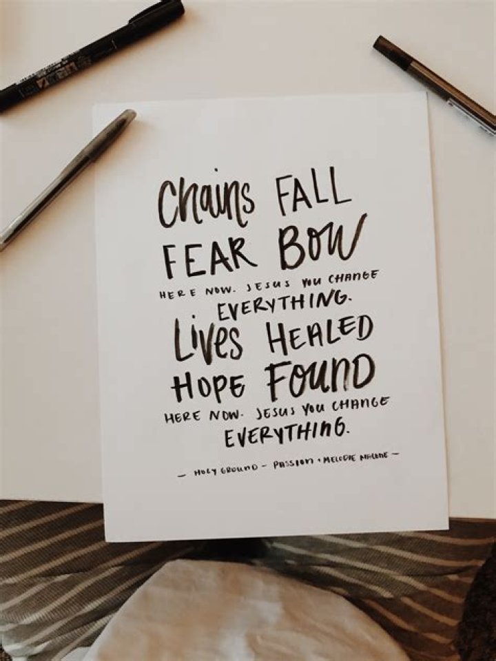Chains fall fear bow lyrics