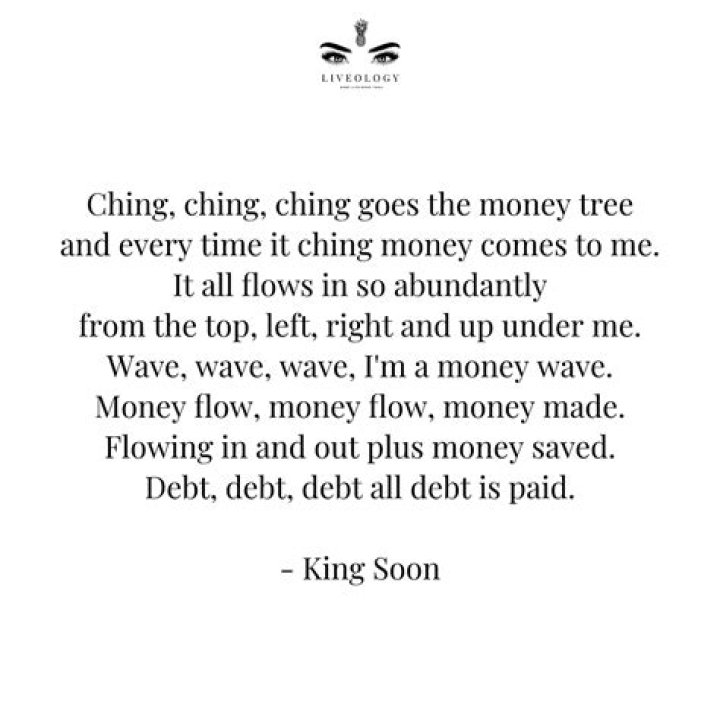 Ching ching ching goes the money tree lyrics