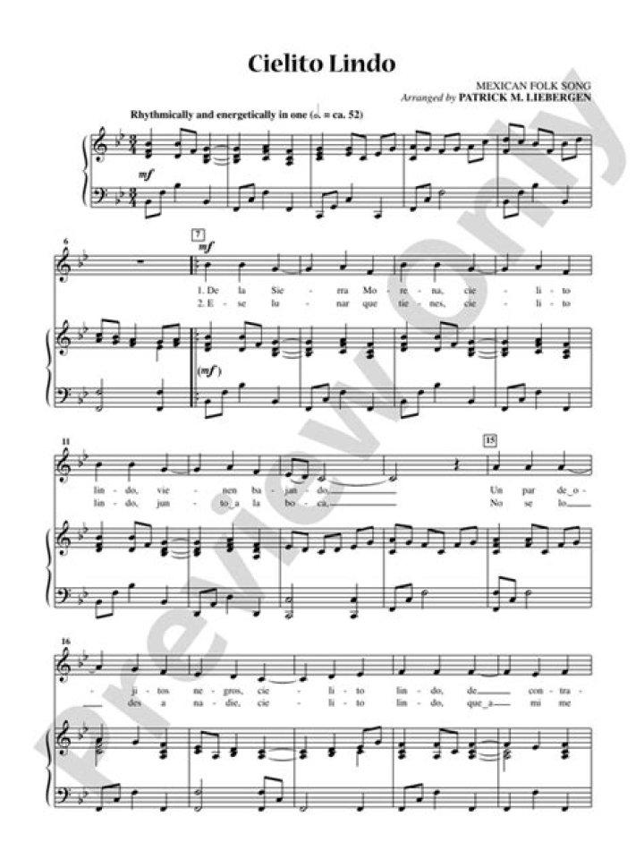 CIELITO LINDO CHORDS by Ana Gabriel