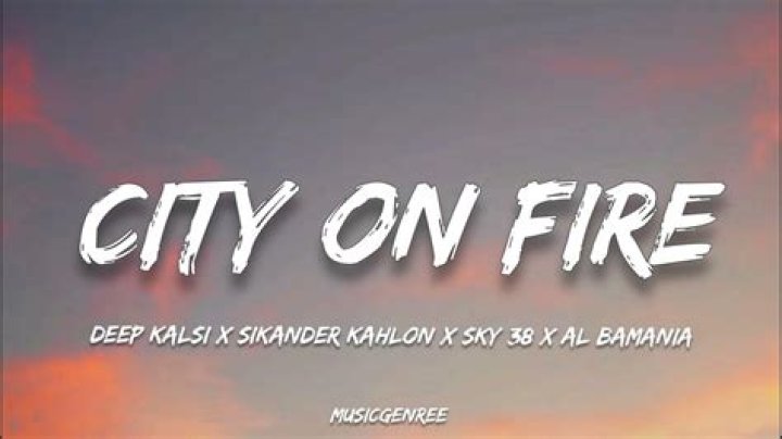 City on fire lyrics