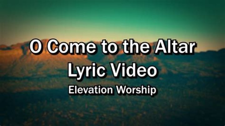 Co.e to the altar lyrics