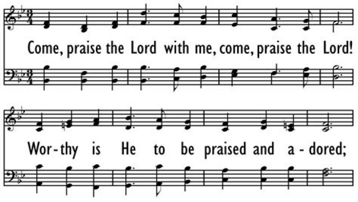 Come on and praise the lord with me lyrics