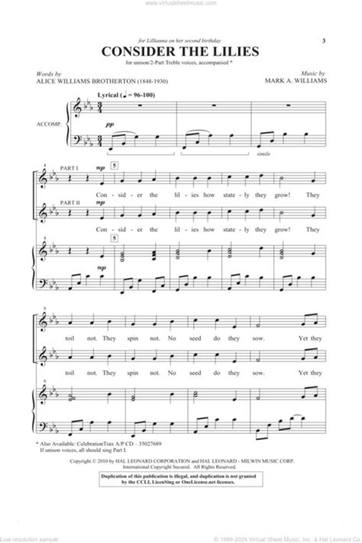 Consider the lilies mormon choir lyrics lyrics