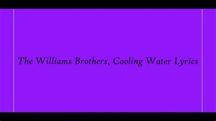 Cooling water lyrics lyrics