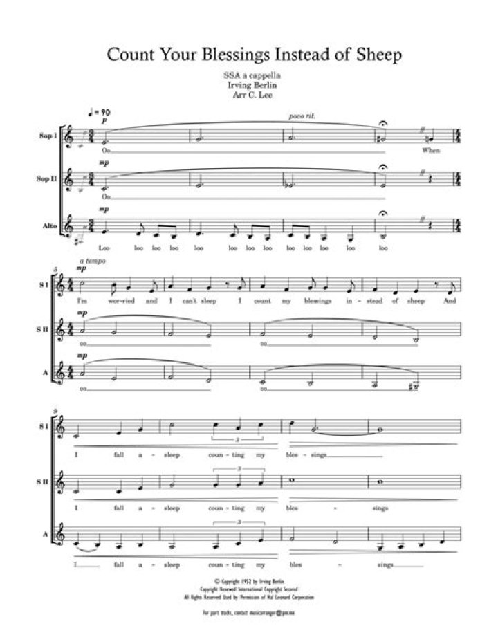 COUNT YOUR BLESSINGS INSTEAD OF SHEEP CHORDS by Sleeping at Last