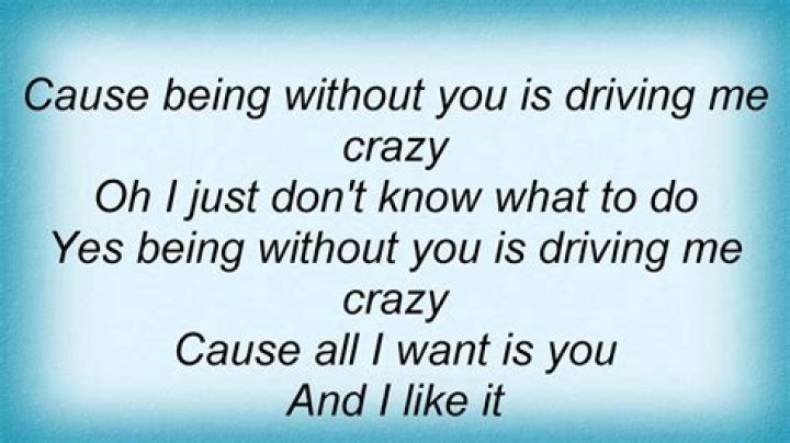 Country song driving me crazy lyrics