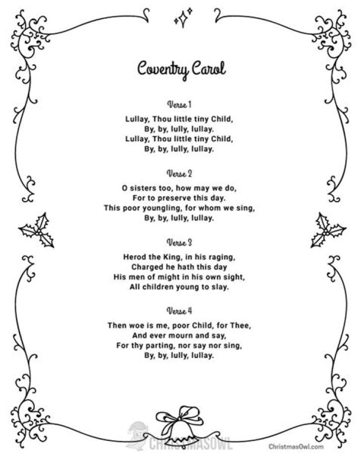 Coventry carol lyrics