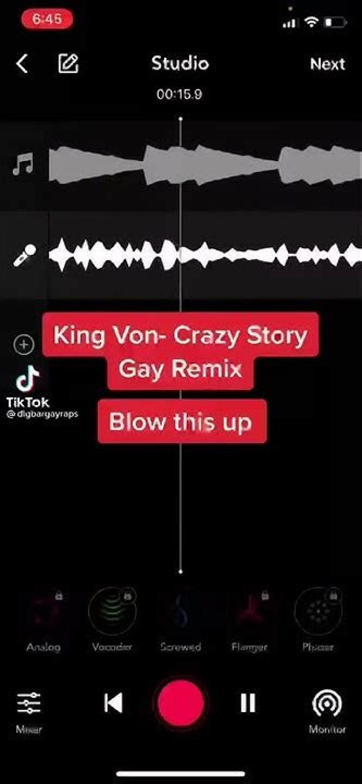 Crazy story (gay) [remix] lyrics